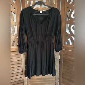 Old Navy Black Long Sleeve Dress- Size M(P)